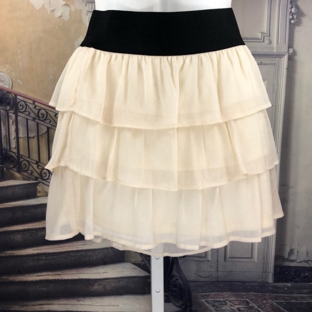 Charlotte Russe Sparkly Layered Skirt
